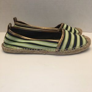 Tommy Hilfiger Espadrilles Green Navy Stripes